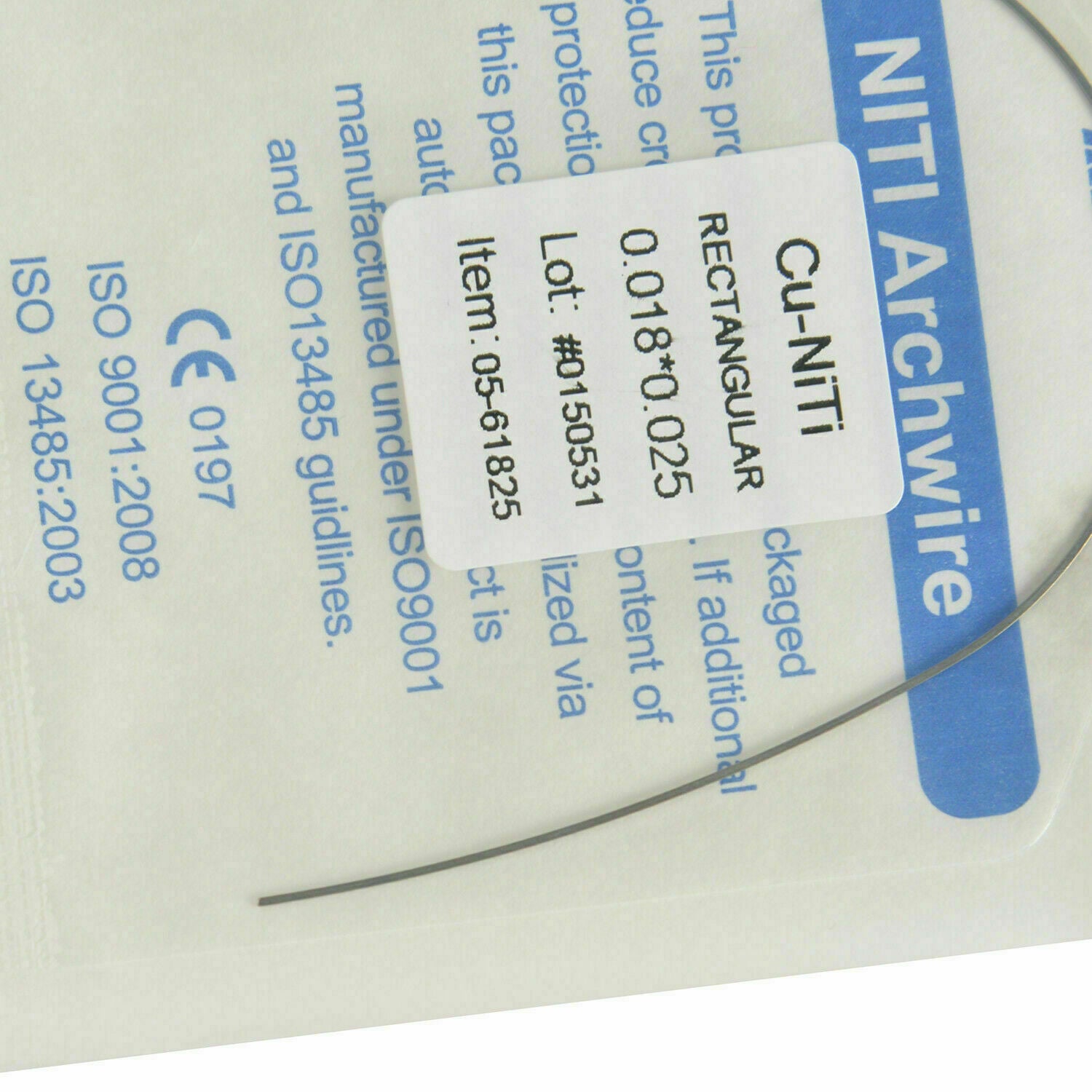 20 packs Orthodontic Arch Wires Rectangular Copper NiTi RECTANGULAR 0.018*0.025