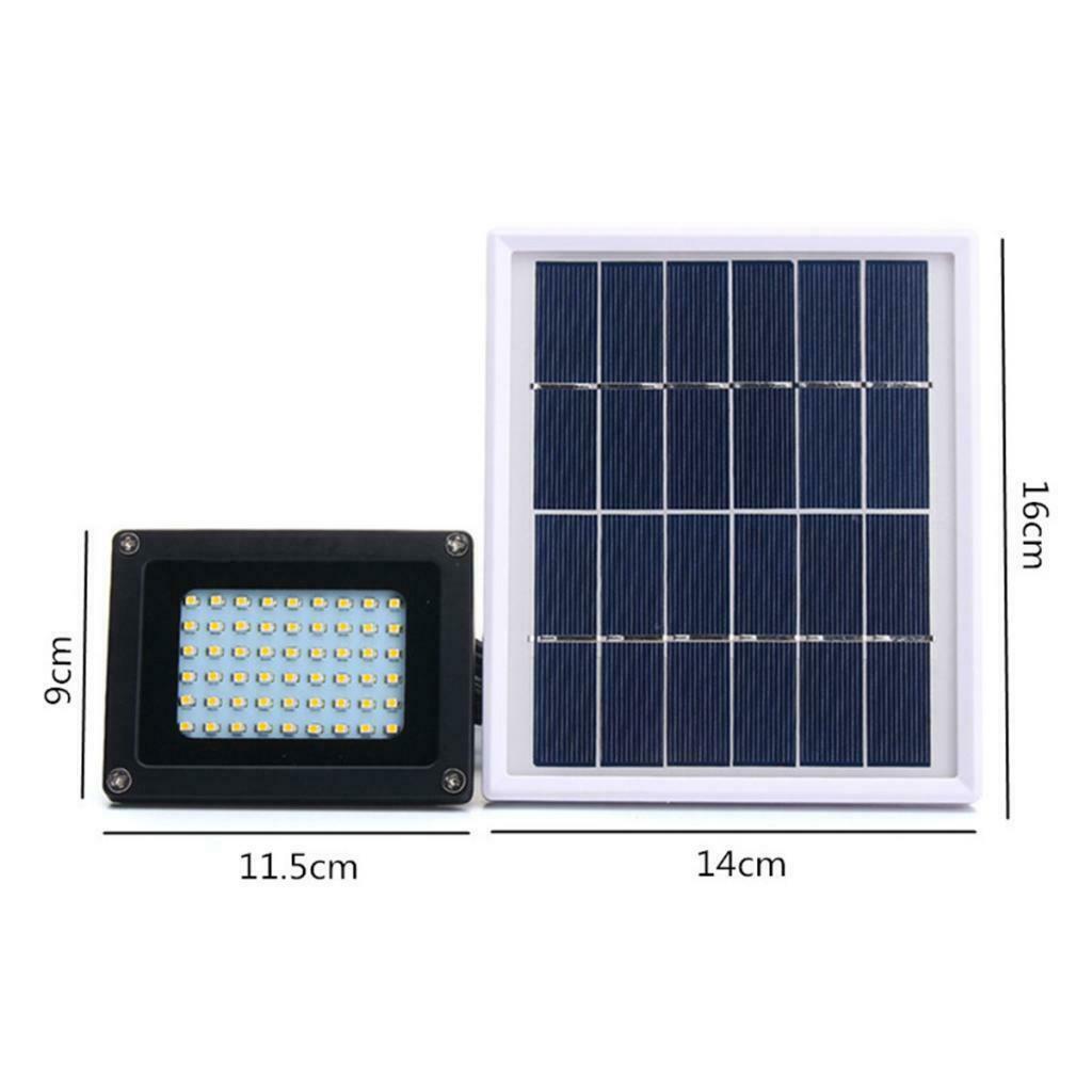 Solar 54Leds Waterproof Flood Spot Lamp For Outdoor Garden Yards Roads Patio