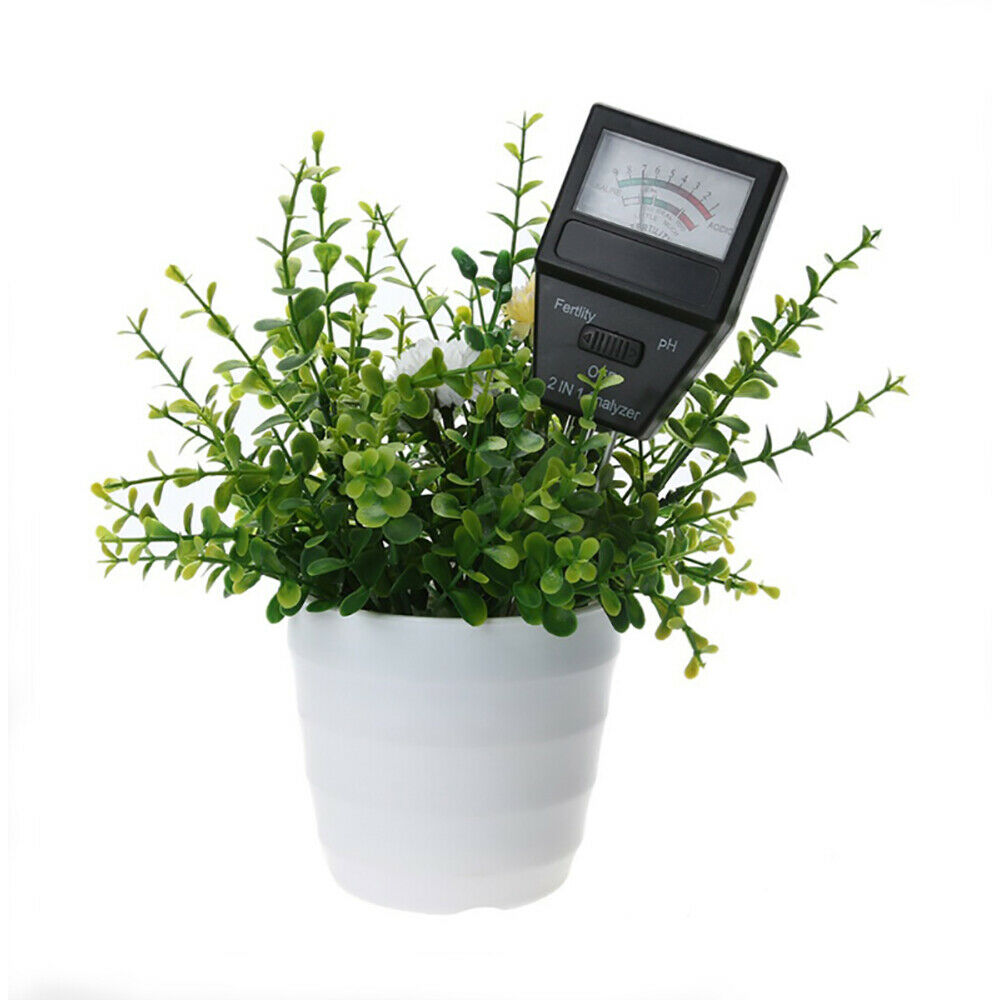 2-in-1 Ph Analyzer Temp Fertility For Indoor Outdoors Garden Farm Planting