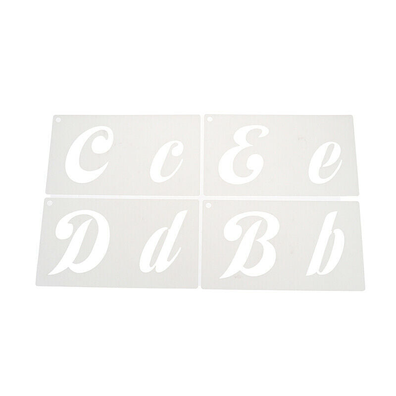 40 Reusable Pieces Calligraphy Stencil Template Kit Includes LetteringMBUKF SJ