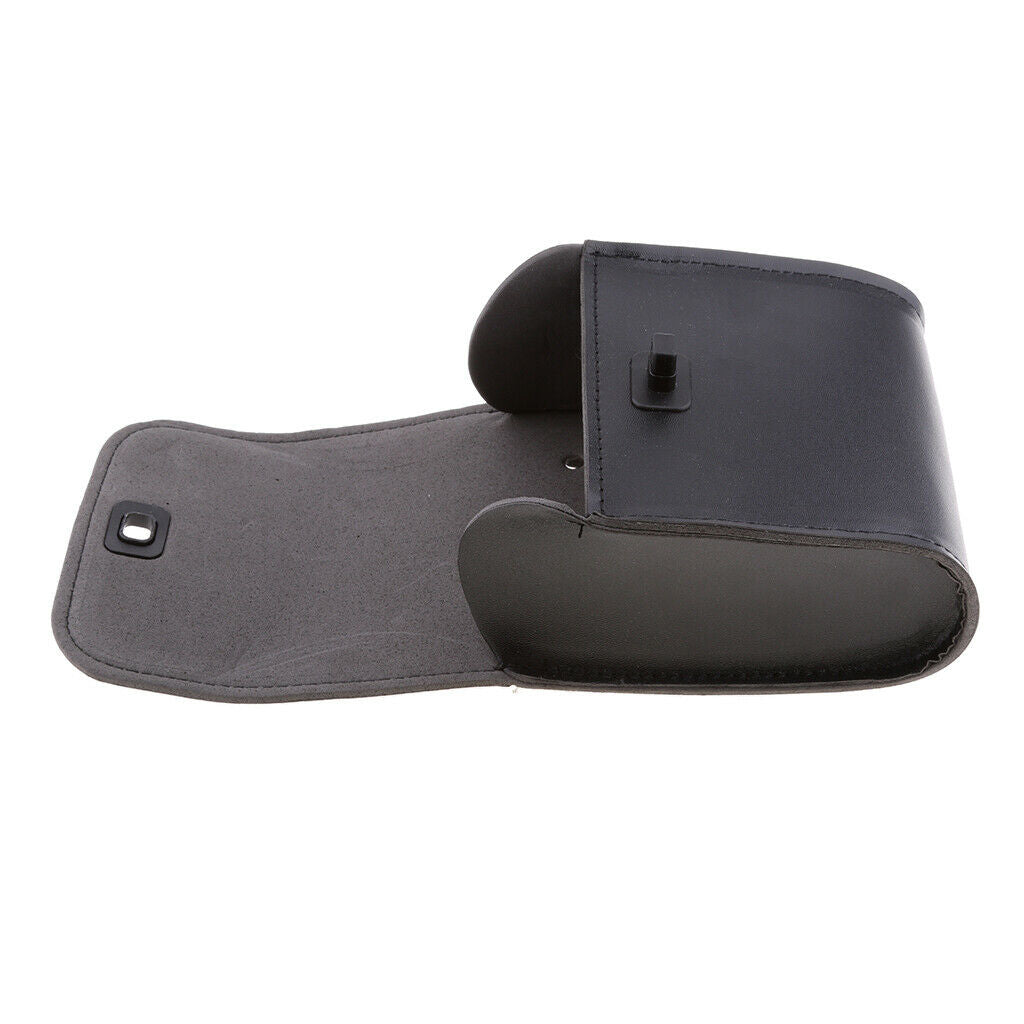 Motorcycle Leather Bike Side Storage Saddle Bag Tool Pouch Luggage Black