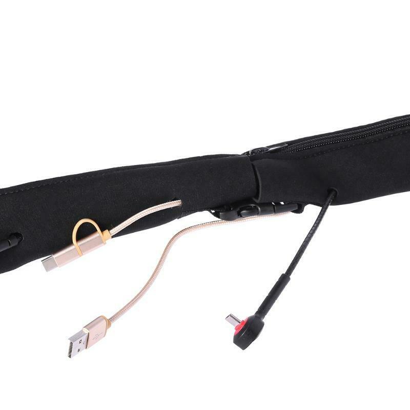 Cable Sleeves Cord Management Cables Flexible Wire Organizer with Zipper Buckle