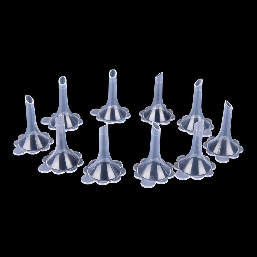 10XSmall Plastic Funnels Perfume Diffuser Bottle Mini Liquid Oil Funnels Lab.DD