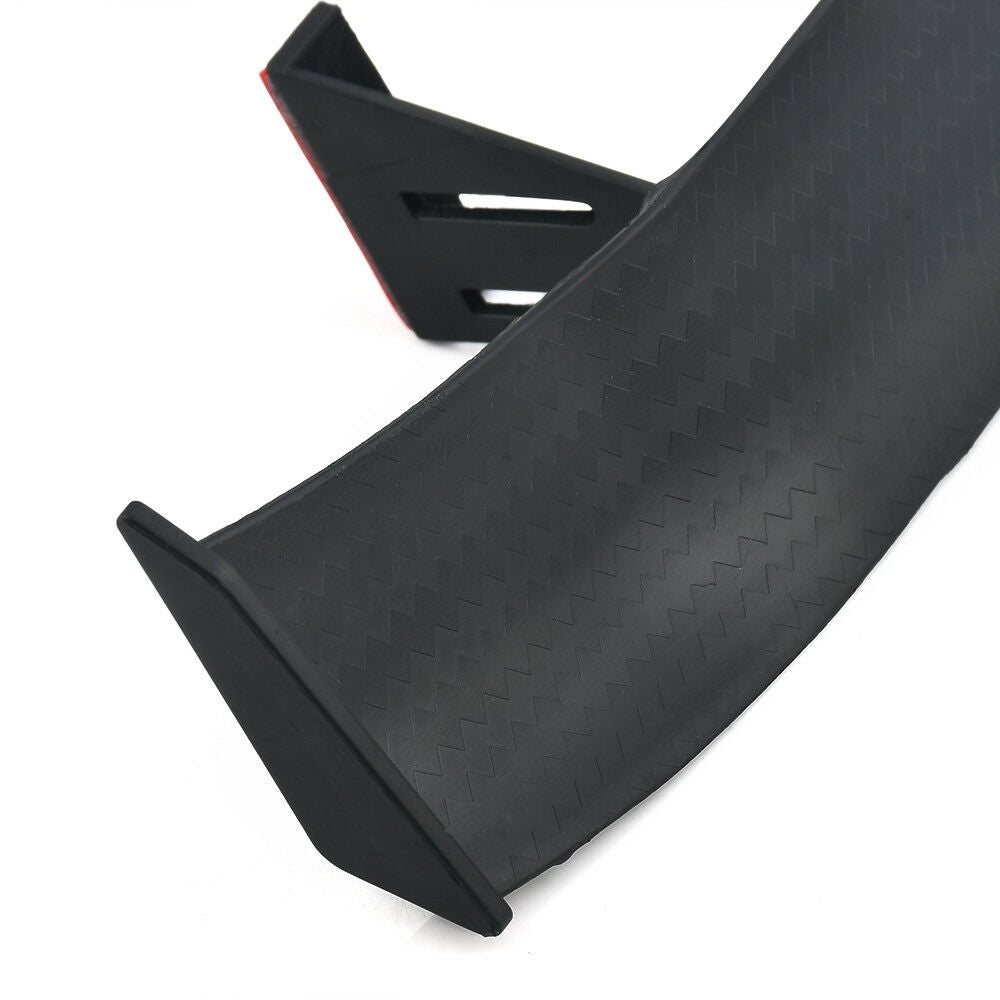 Universal New Mini Spoiler Car Auto Tail Decoration Spoiler Wing Carbon Fiber US