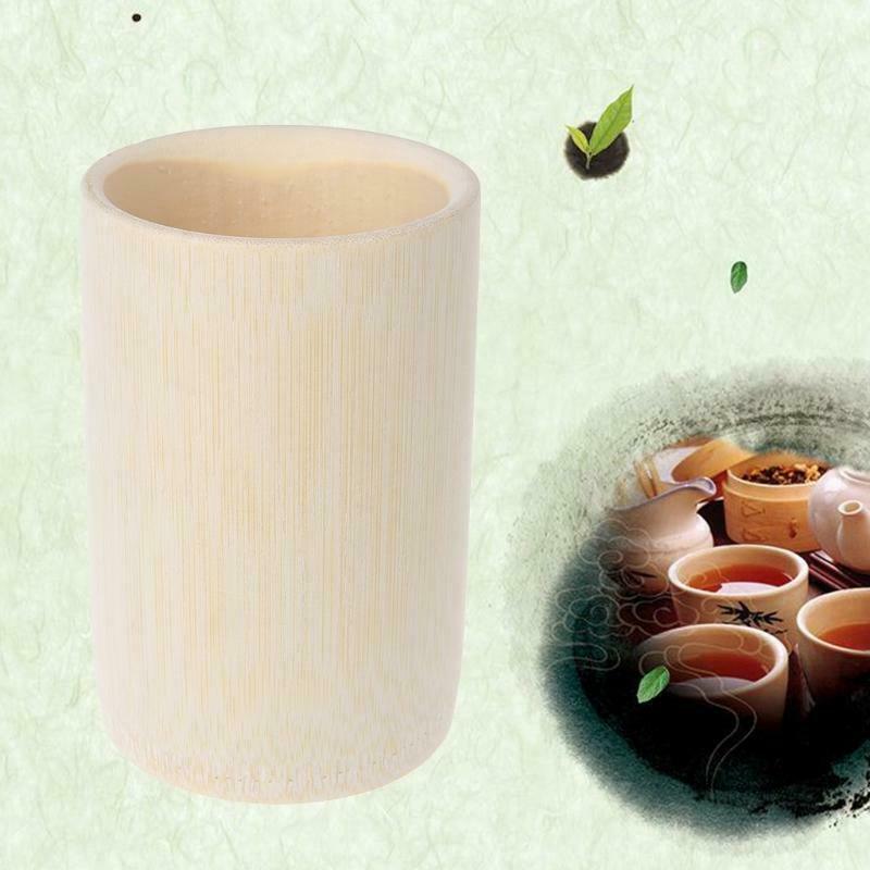 Traditional Handmade Natural Solid Bamboo Cup For Tea Sake Coffee Juice Drinks