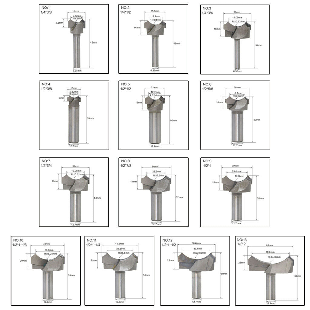 Straight Round Shank Carbide Router Bit for Woodworking NO.1