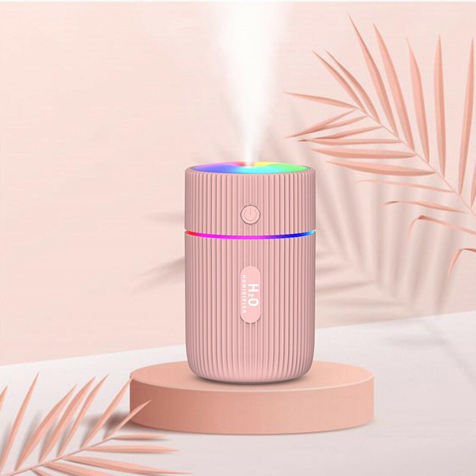 Desktop USB Air Humidifier Purifier with 7 LED Night Light for Home Car