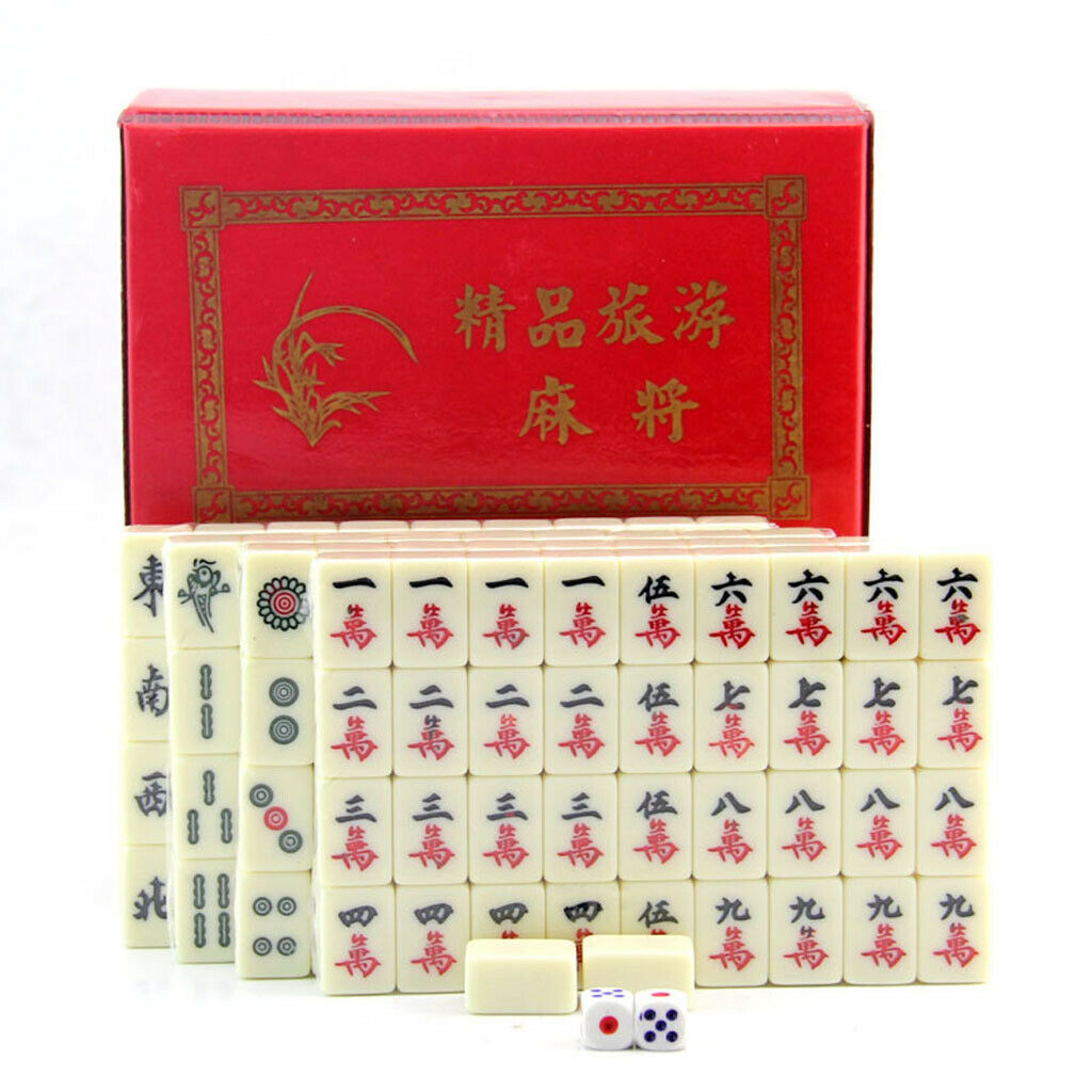 Chinese Mahjong Mahjongg Mah Jongg Mah-Jongg Majiang Travel Board Tile Game Set