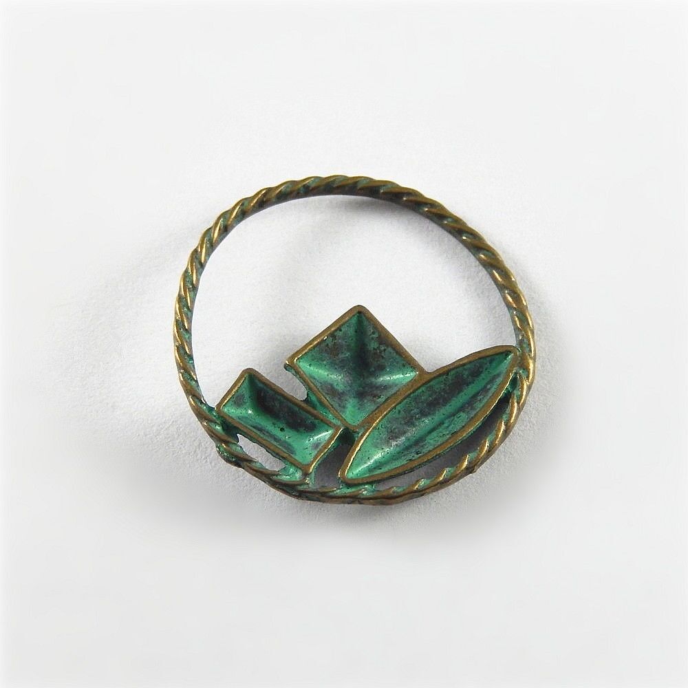 20 pcs Retro Round Frame Geometric Charm Pendant Patina Alloy Crafts 24*3mm