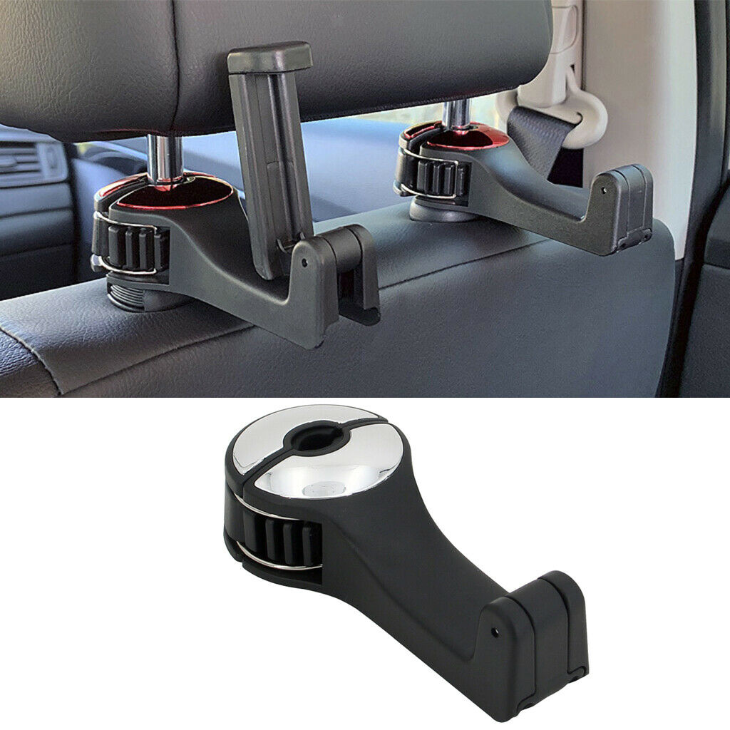 Universal Car Seat Back Hook with Phone Holder Hanger Organizer for Bag
