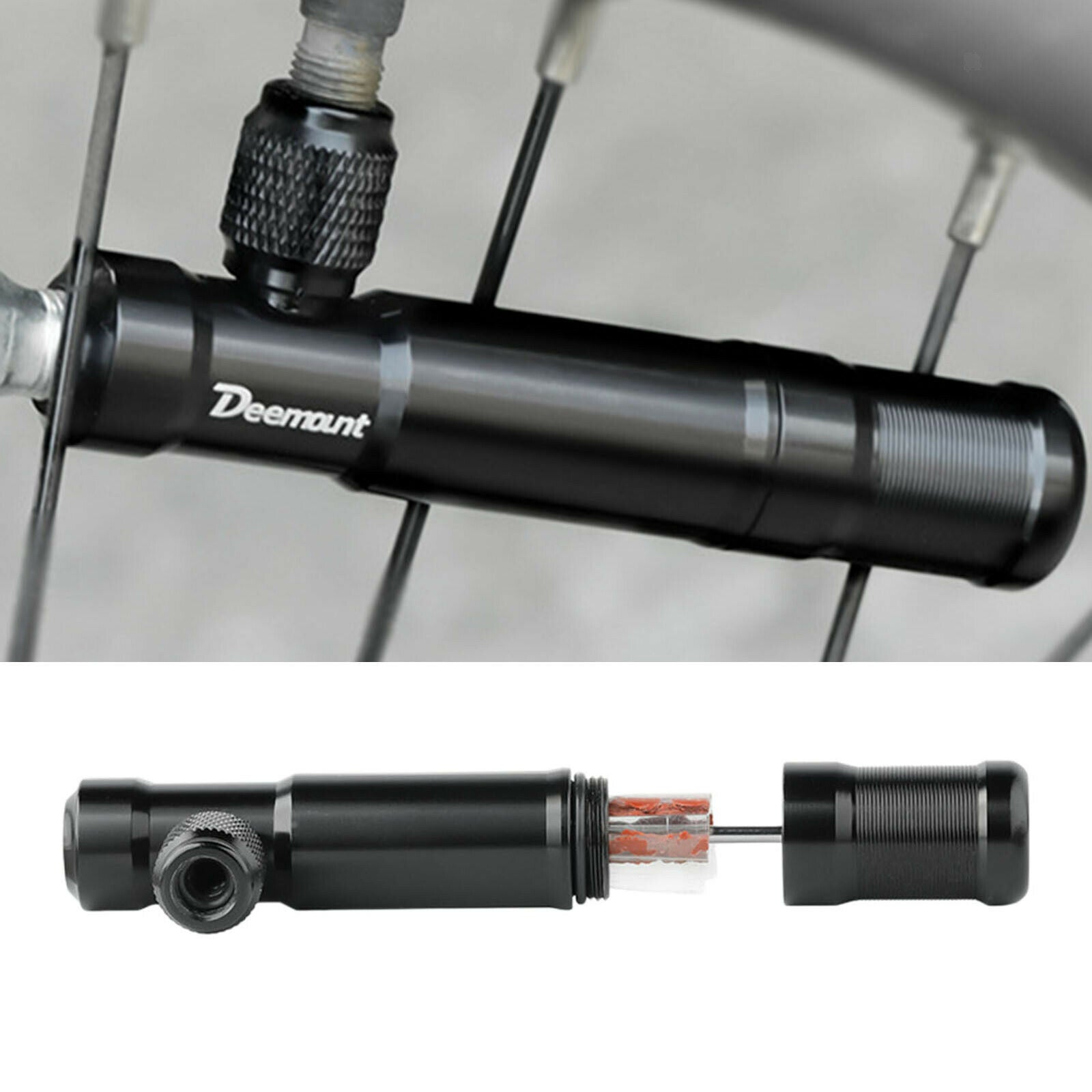 No Tubes Tubeless Bike Tire Puncture Repair Tool Kit Plugger Tool with Plugs