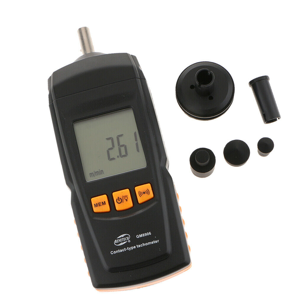 Digital Contact-Type Tachometer Speed Tach Meter 0.5-19999RPM Speed Meter