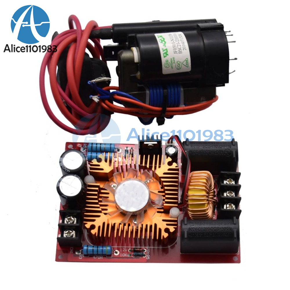 DC12V-30V ZVS Tesla Coil Flyback Driver SGTC/Marx Generator + Ignition Coil +Fan