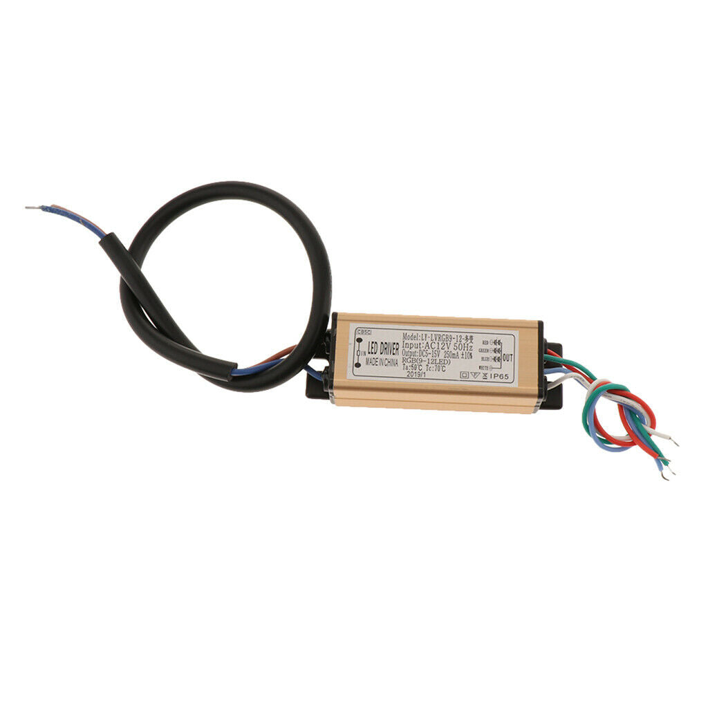 RGB LED Power Supply 12V 3-9W AC 24V 9-18W Electronic Fan LED