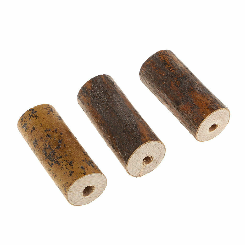10 Pieces Drilled Natural Pine Wood Sticks DIY
