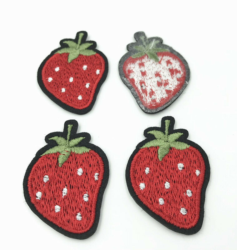 10pcs Strawberry Embroidered Cloth Patch Embroidered iron sew Appliques Sewing