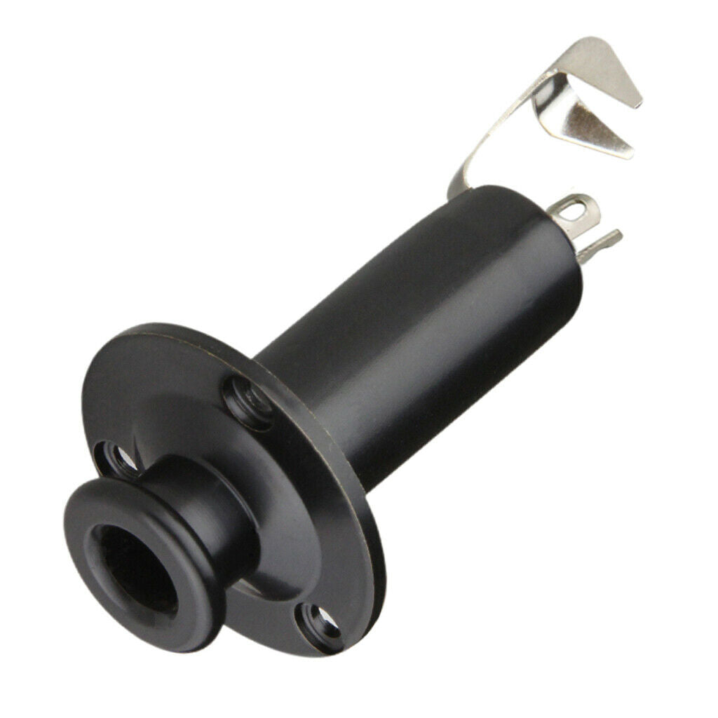 2 x 1/4" End Pin Output Input Jack Strap Lock Socket for Electric Guitar