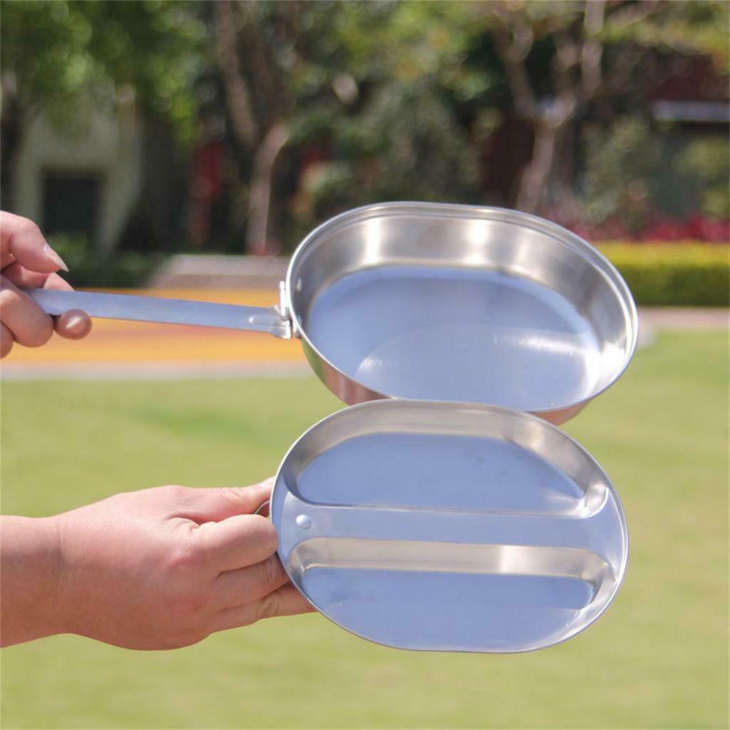 Lightweight Tableware Stainless Steel Lunch Box Storage Cooking for Hunting