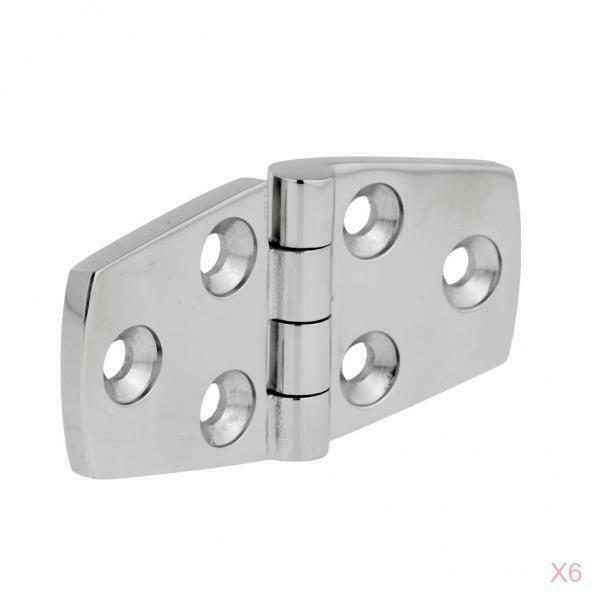 6-Set Boat Hinge Deck Cabin Hardware - Marine Grade 316 Stainless Steel