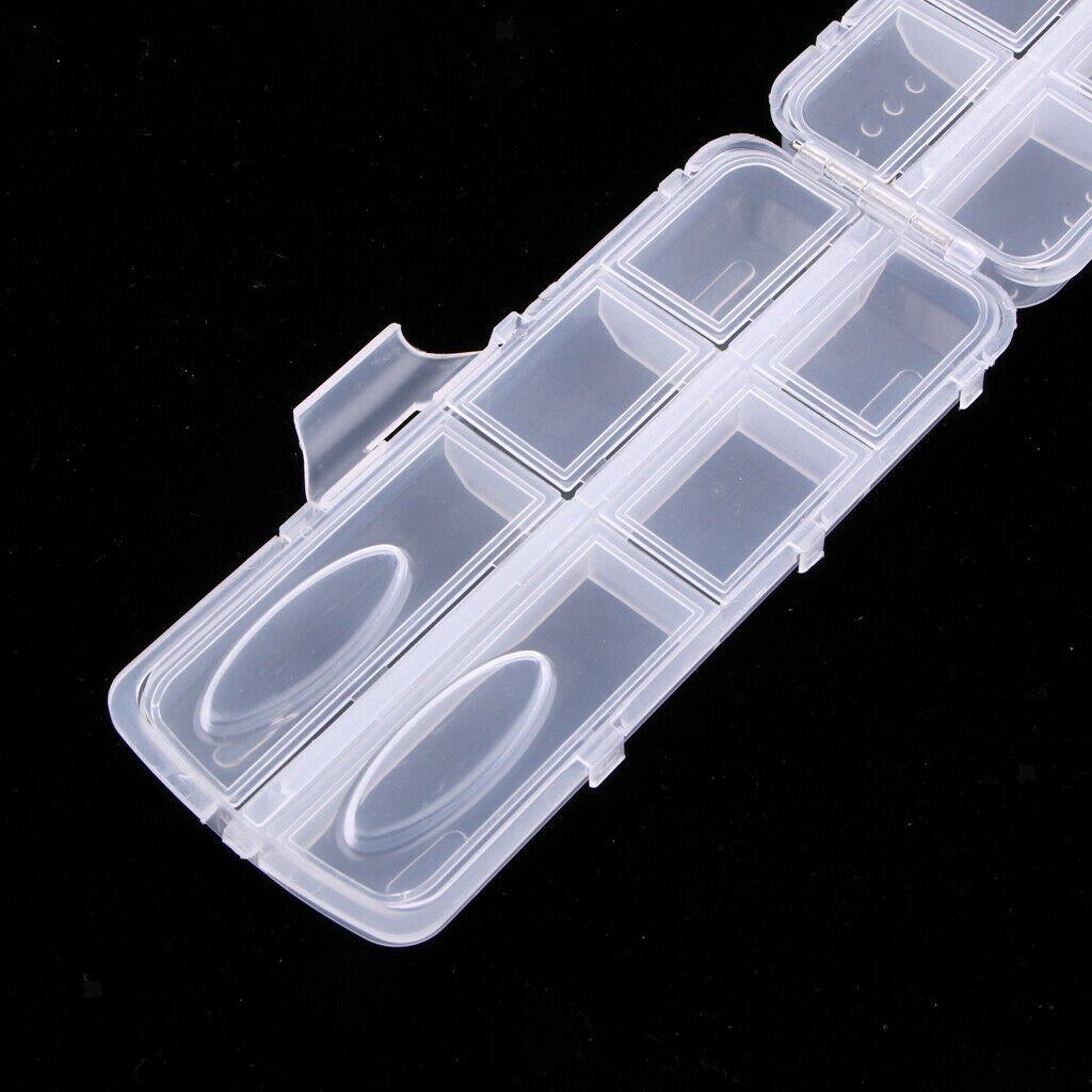 2PCS Fishing Lure Box Lures Baits Storage Case Accessories Pills Buttons