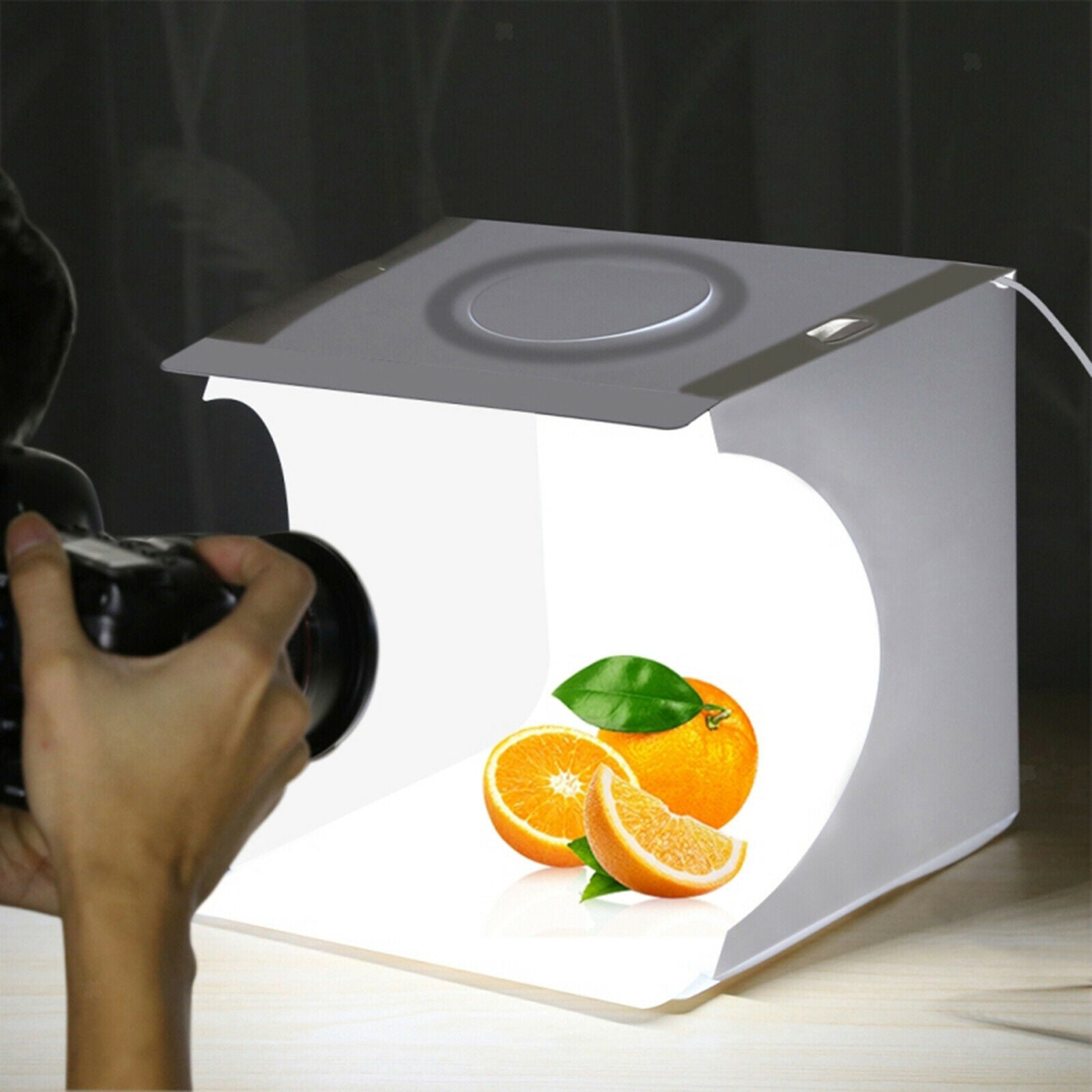 Portable Photo Studio Lighting Kit Box Photography LED Light Tent w/ 6x Backdrop