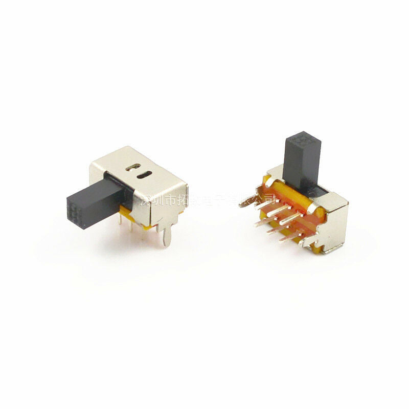 10 PCS Side Knob DPDT On/On SK22D01 2 Position Slide Switch 6 Pin 0.5A 50V