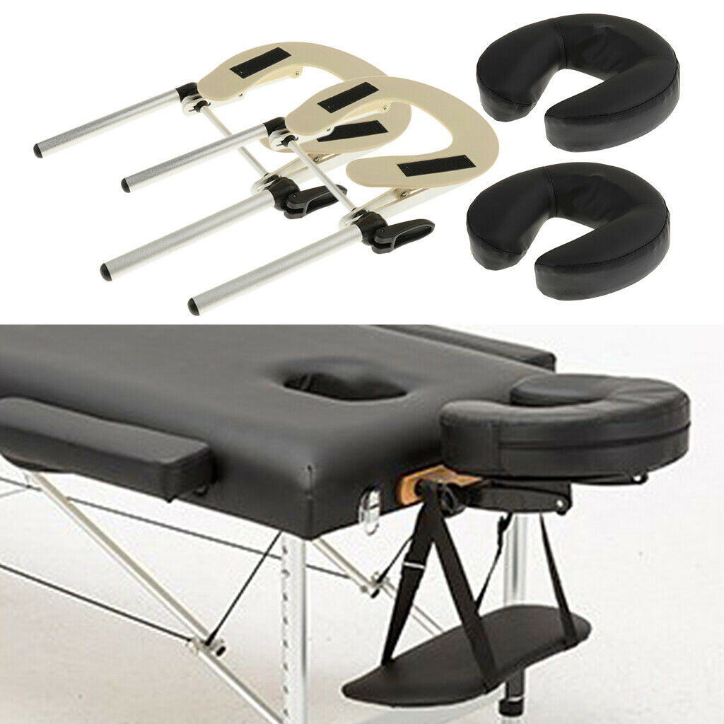 2x Universal Comfort Massage Table Face Cradle with Face Down Pillow Cushion
