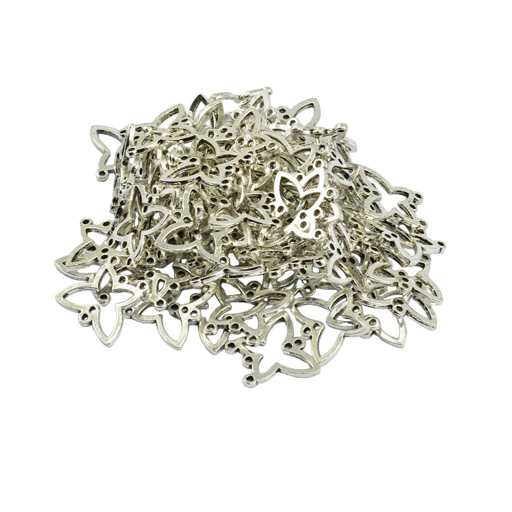 50Pcs 18 x 16.5mm Butterfly Connector Charms Pendant for DIY Jewelry Making