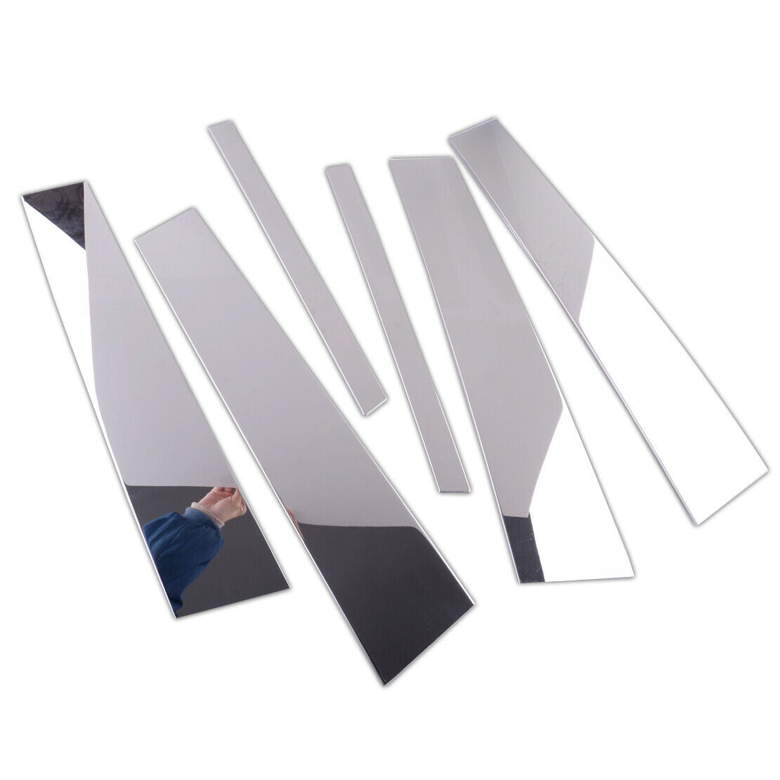 6x Stainless Steel Door Pillar Trim Cover Fit for Chevrolet Equinox 2018-20 New