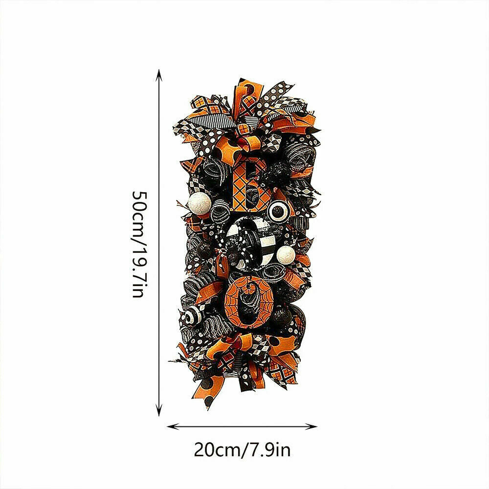 Halloween Decorations Halloween Wreath Fall Wreath Outdoor Front Door Ornament