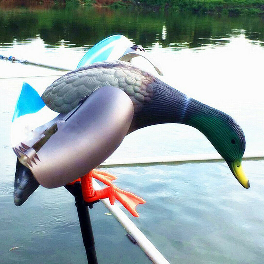 Wind Driven Duck Decoy, Simulation Mallard Drake Hunt Bait for Outdoor Hunting