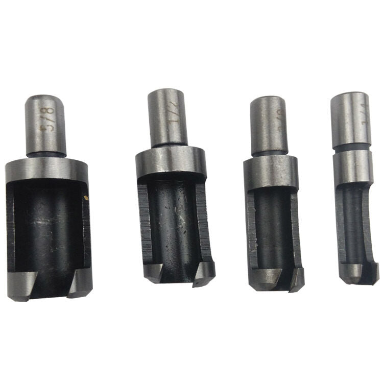 4PCS a set 1/2,1/4,3/8,5/8 Round handle reaming wood drill bit Carpenter Tool