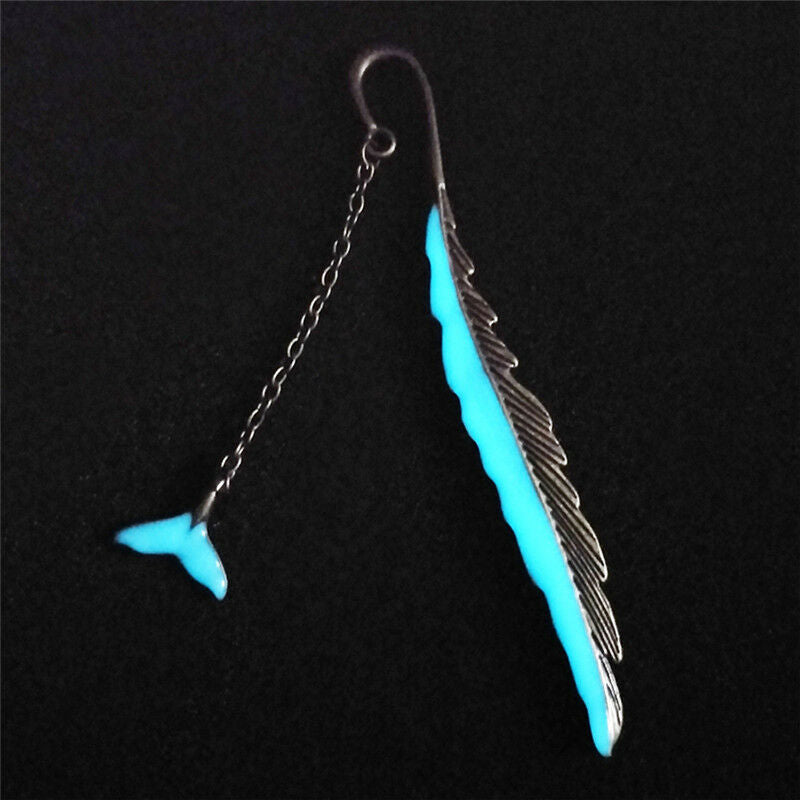 Luminous Night Whale tail Bookmark Label Read Maker Book Mark StationeryS.l8