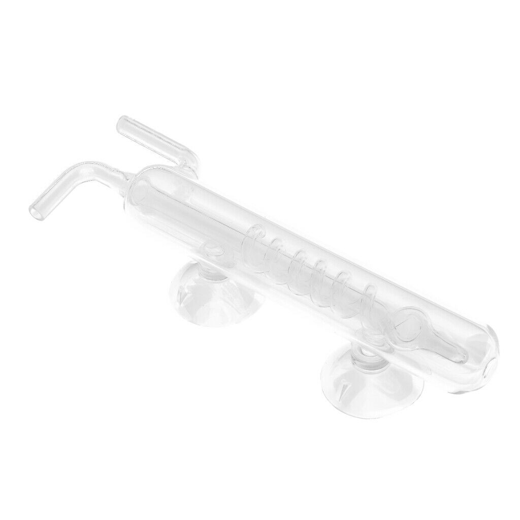 Aquarium CO2 Bubble Counter Check Valve - Glass Spiral Regulator Diffuser