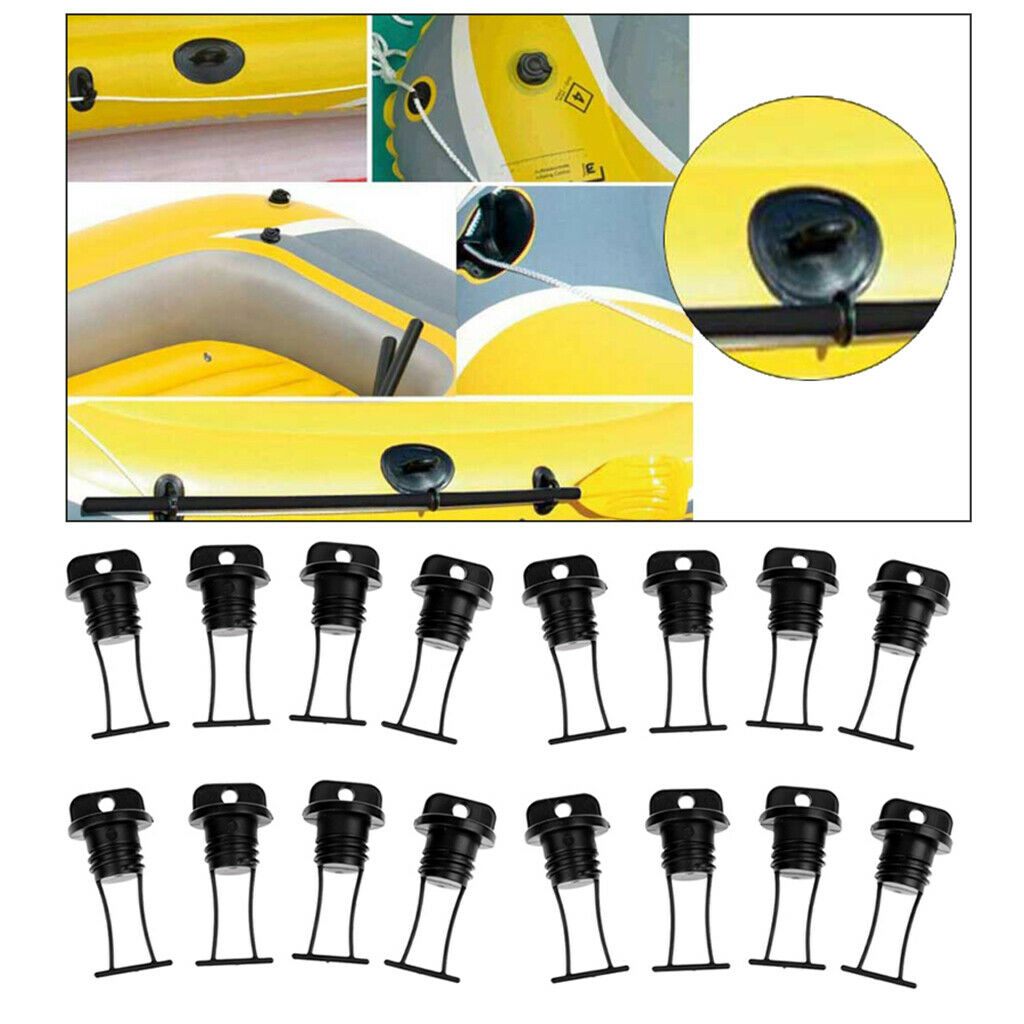 16x Durable 18 mm Kayak Thread Drain Plugs Bungs Scupper Plug Accessories