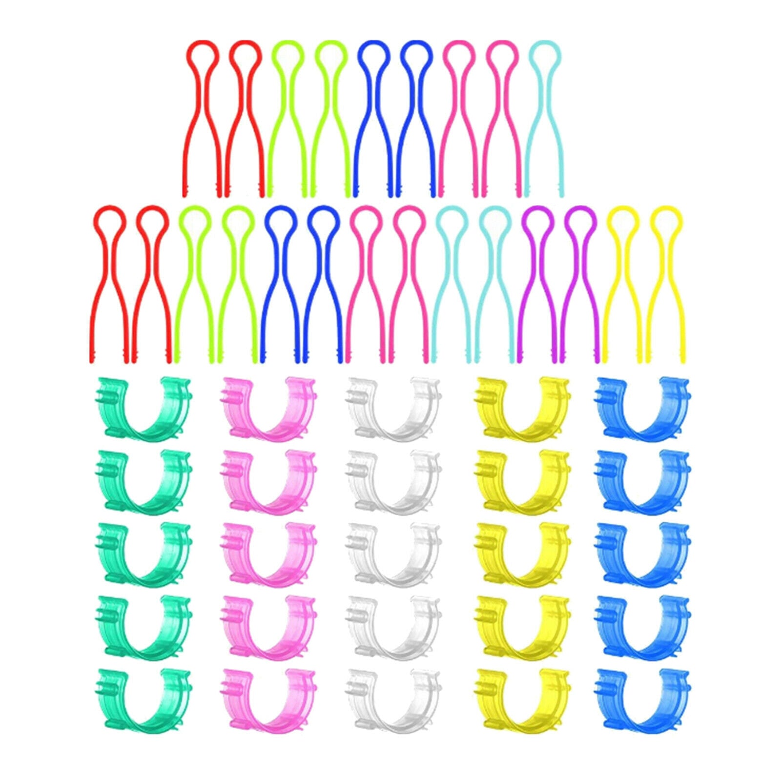 50Pcs Spool Bobbin Holder Clips Thread Spool Hugger Tangling Prevention Tool Set