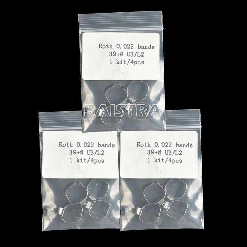 50 Packs Dental Bands Orthodontic Buccal Tubes Tpl Conv Roth.022" 1st Molar