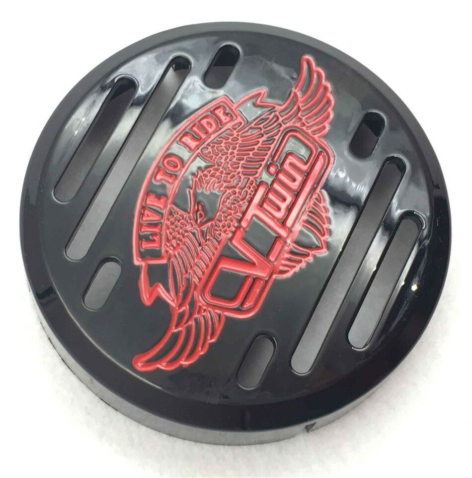 Black V-Twin Horn Cover- For Yamaha V-Star 650 1100 Vstar Classic Custom