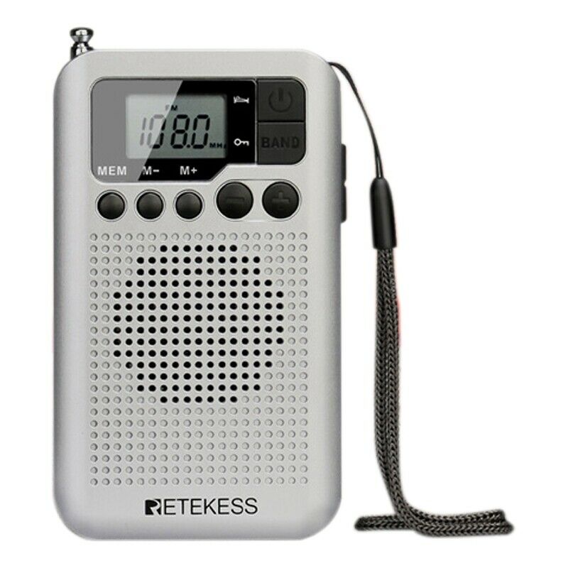 TR106 Portable FM AM Radio with LCD Display Digital Tuning Speaker Headphone Z9