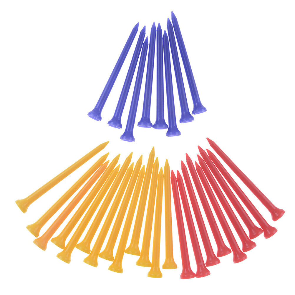 30Pcs/Pack Plastic Golf Tees Multi Color 8.3CM  Plastic Golf Tee Accessor.l8