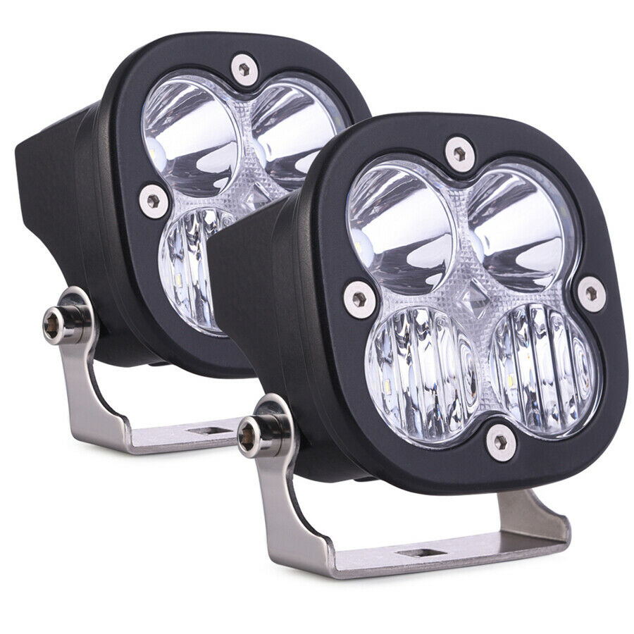 2 Pcs Cool 3.1" 80W 8000LM LED Work Light Bar Combo For Truck Car ATV SUV ATV