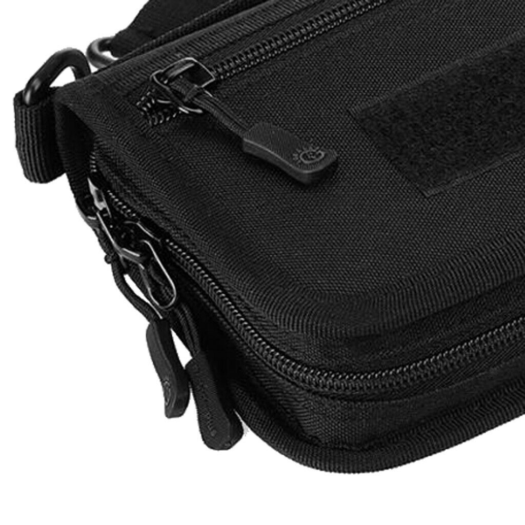 Mens Wallet ID Card Passport Hand Bag 6" Mobile Phone Pouch Black