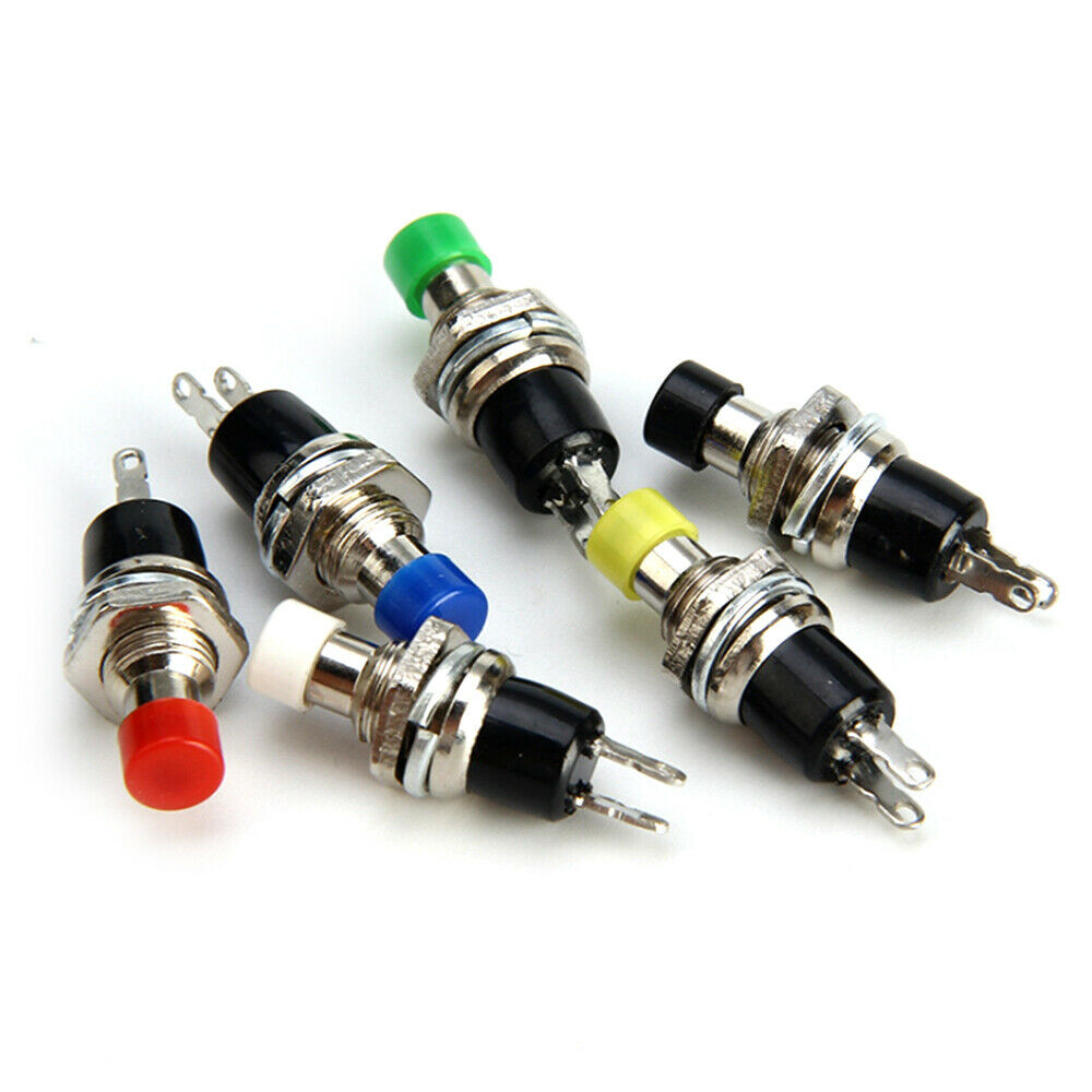 6Pcs PBS-110 7MM Normally Open Momentary Push Button Switch Push Micro Switch