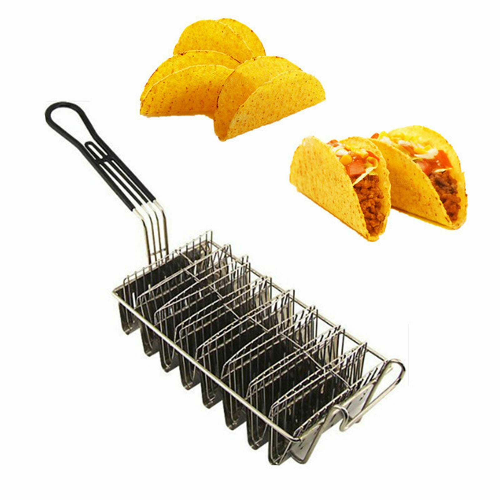Taco Basket Taco Holder Stand 8 Shells for Home Restaurant