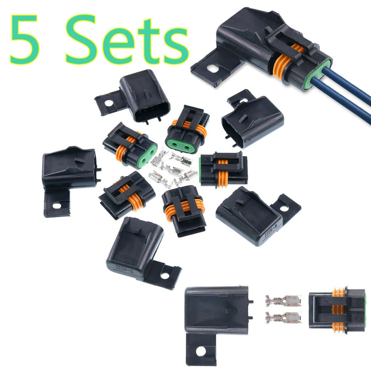 5 Sets Plastic Waterproof Sealed Fuse Holder Assembly Splice for ATO ATC Fuses