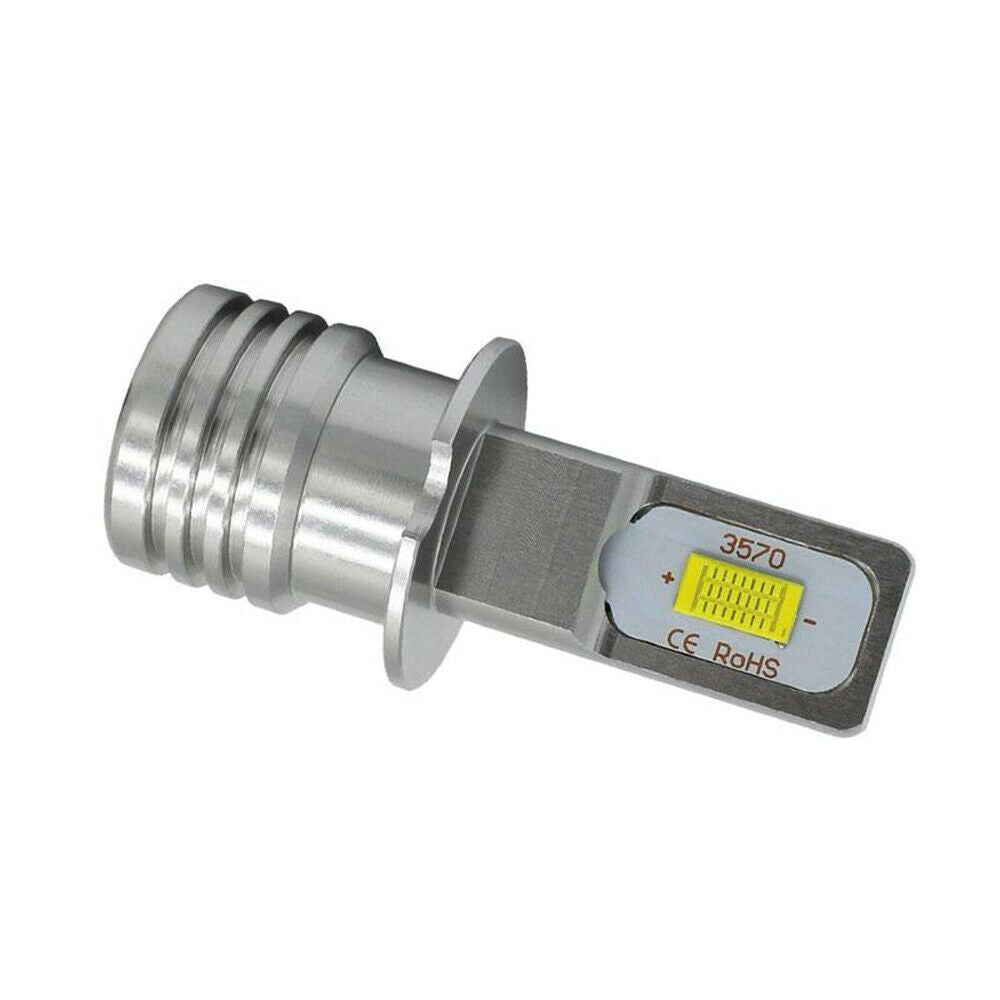 2x H3 6000K xenon white universal car high power LED bulb Fog Driving Light Lamp