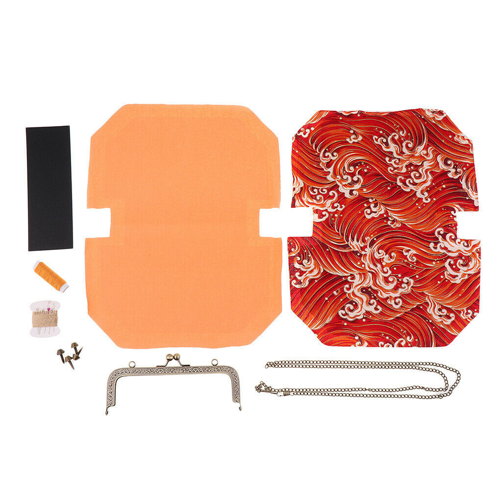 Purse Making Kit with Purse Frame & Chain DIY Shoulder Bag for Girls ZF018
