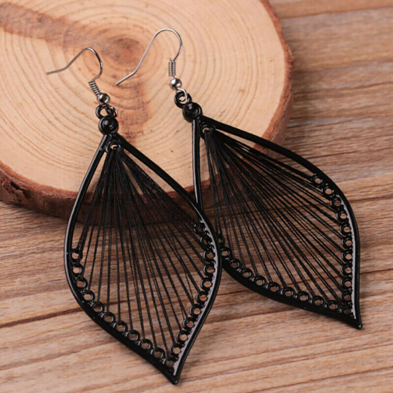 Leaf Eardrop Studs Earrings Boho Women Hook Drop Dangle Earrings JewelryJ.l8