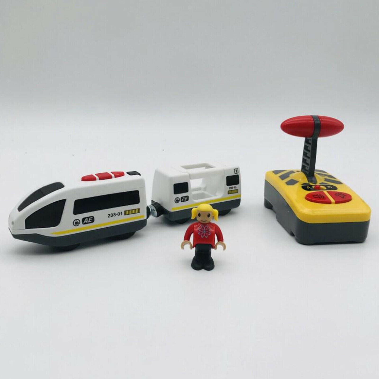 Action Locomotive Train Set Fits Most Wooden Tracks for Kids Age 3 and Up