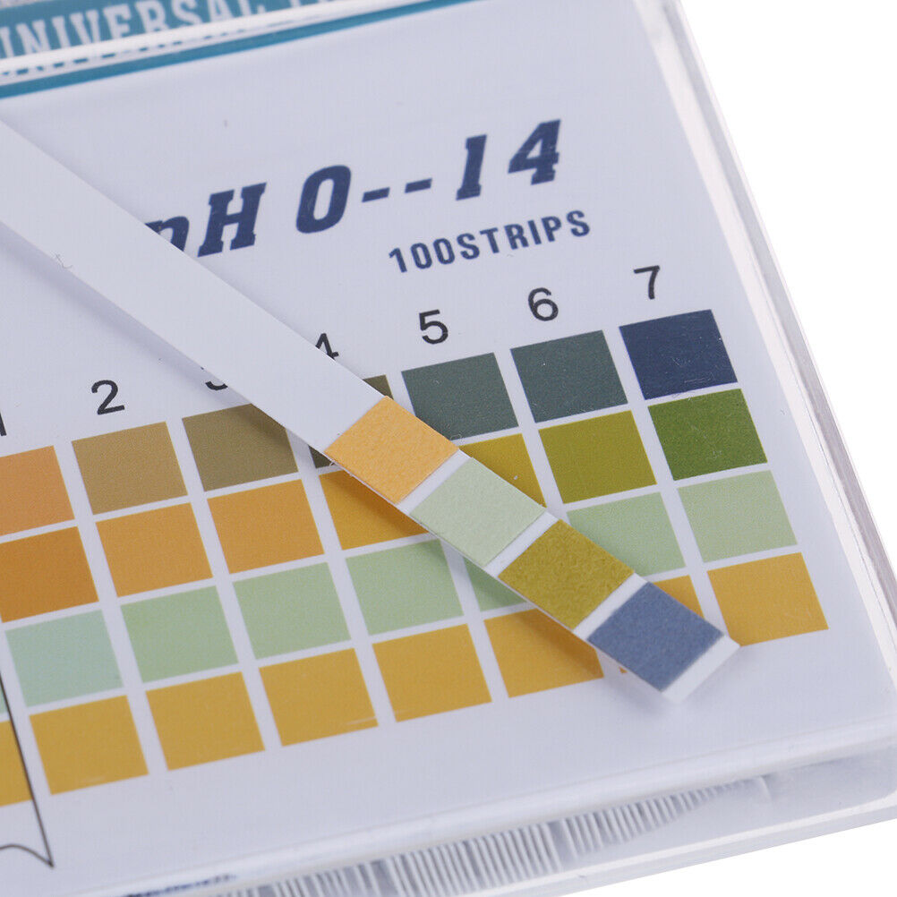 100Pcs 0-14 PH Test Strips Litmus Paper Universal Alkaline Acid Indicator PapDD
